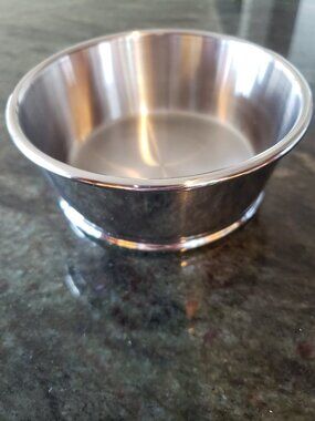 Crate & Barrel Classic Wine Bottle Coaster Stainless Steel 269-646